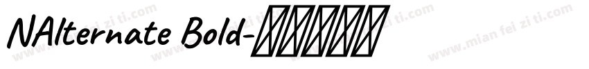NAlternate Bold字体转换